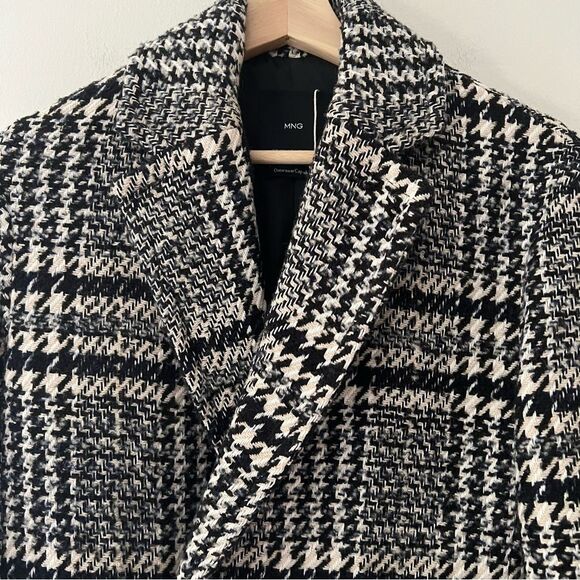Mango Tweed Jacket Double Breasted Coat Size XXS MNG Classic Old Money - Picture 3 of 10